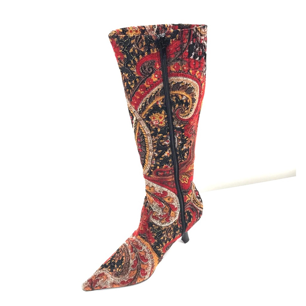 Diba Boots Women’s 6B Tapestry Paisley Velvety
